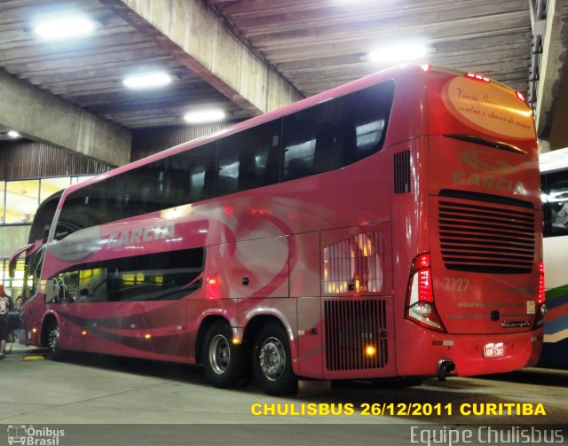 Viação Garcia 7127 na cidade de Curitiba, Paraná, Brasil, por Paulo Roberto Chulis. ID da foto: 746122.