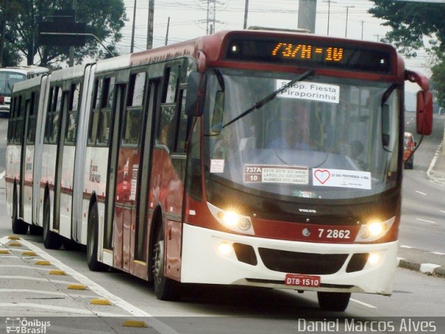 Viação Campo Belo 7 2862 na cidade de São Paulo, São Paulo, Brasil, por Daniel Marcos Alves . ID da foto: 746455.