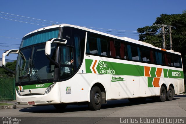 Cia. São Geraldo de Viação 10520 na cidade de São Paulo, São Paulo, Brasil, por Carlos Eduardo Lopes. ID da foto: 747377.