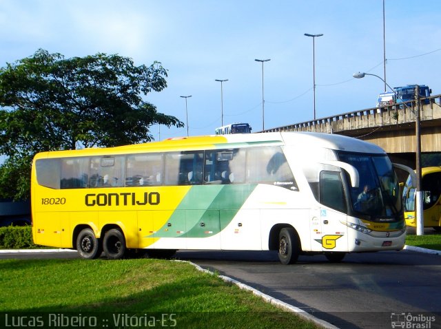 Empresa Gontijo de Transportes 18020 na cidade de Vitória, Espírito Santo, Brasil, por Lucas  Ribeiro. ID da foto: 747311.