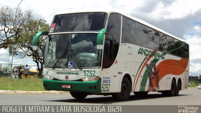 Empresa de Transportes Andorinha 5252 na cidade de Brasília, Distrito Federal, Brasil, por Roger Emtram & Lara Busologa. Número da foto: #746896.