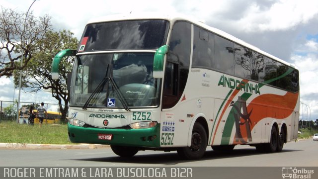 Empresa de Transportes Andorinha 5252 na cidade de Brasília, Distrito Federal, Brasil, por Roger Emtram & Lara Busologa. ID da foto: 746896.