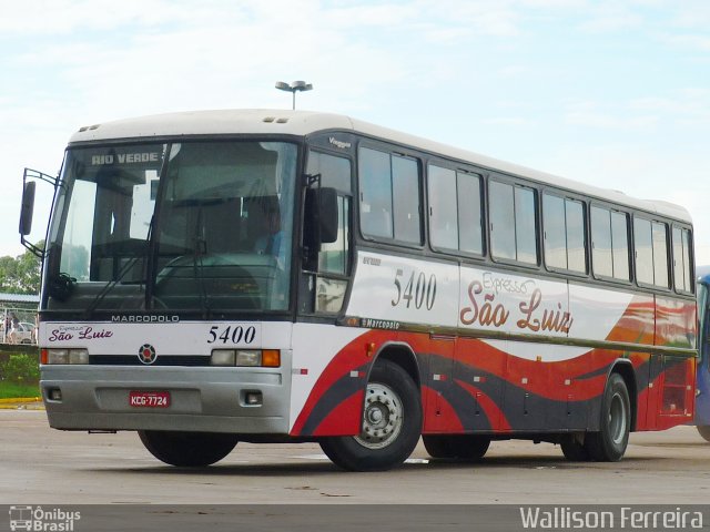 Expresso São Luiz 5400 na cidade de Goiânia, Goiás, Brasil, por Wallison Ferreira. Número da foto: #748825.