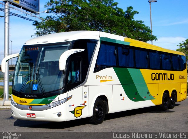 Empresa Gontijo de Transportes 18500 na cidade de Vitória, Espírito Santo, Brasil, por Lucas  Ribeiro. ID da foto: 747323.