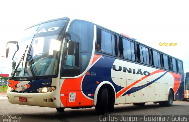 Expresso União 10121 na cidade de Goiânia, Goiás, Brasil, por Carlos Júnior. ID da foto: 747877.