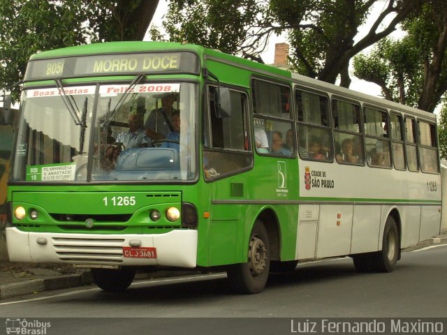 Viação Santa Brígida 1 1265 na cidade de São Paulo, São Paulo, Brasil, por Luiz Fernando Maximo. Número da foto: #749708.