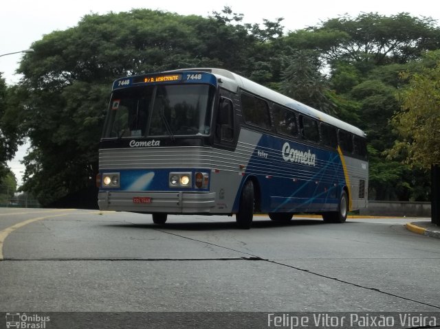 Viação Cometa 7448 na cidade de São Paulo, São Paulo, Brasil, por Felipe Vitor Paixão Vieira. Número da foto: #749471.