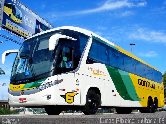 Empresa Gontijo de Transportes 18500 na cidade de Vitória, Espírito Santo, Brasil, por Lucas  Ribeiro. ID da foto: 749660.