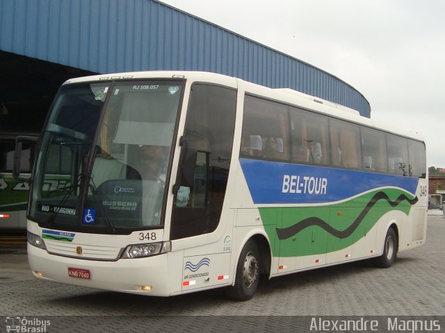 Bel-Tour Transportes e Turismo 348 na cidade de Resende, Rio de Janeiro, Brasil, por Alexandre  Magnus. Número da foto: #749160.