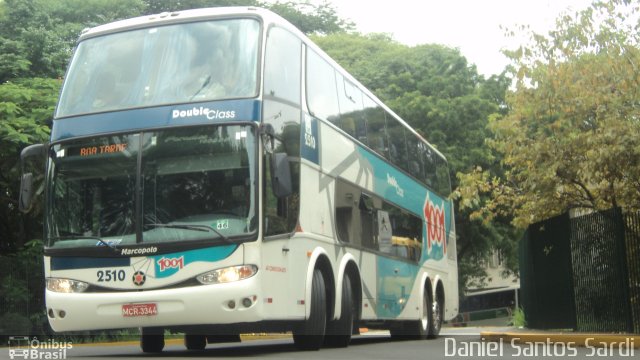 Auto Viação 1001 2510 na cidade de São Paulo, São Paulo, Brasil, por Daniel Santos Sardi. Número da foto: #749086.