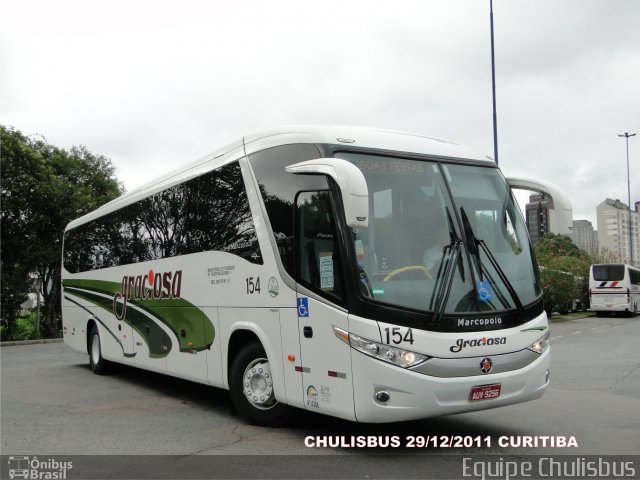 Viação Graciosa 154 na cidade de Curitiba, Paraná, Brasil, por Paulo Roberto Chulis. Número da foto: #750907.