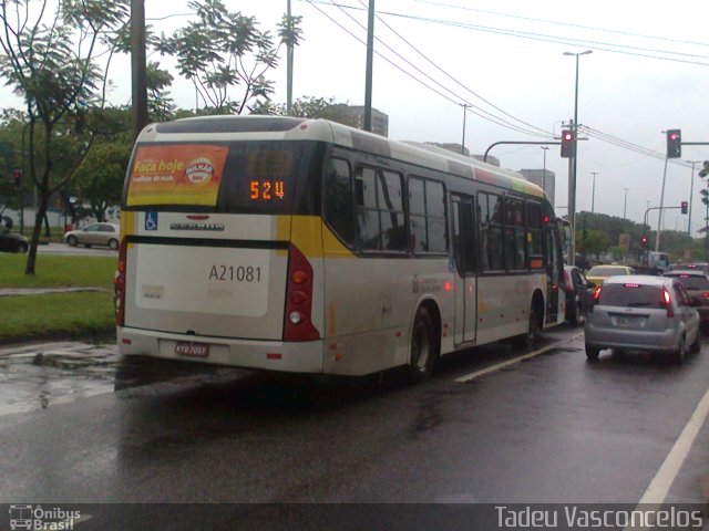 Translitorânea Turística A21081 na cidade de Rio de Janeiro, Rio de Janeiro, Brasil, por Tadeu Vasconcelos. Número da foto: #749397.
