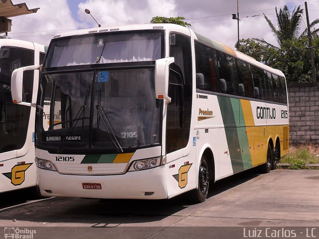 Empresa Gontijo de Transportes 12105 na cidade de Recife, Pernambuco, Brasil, por Luiz Carlos de Santana. Número da foto: #749349.