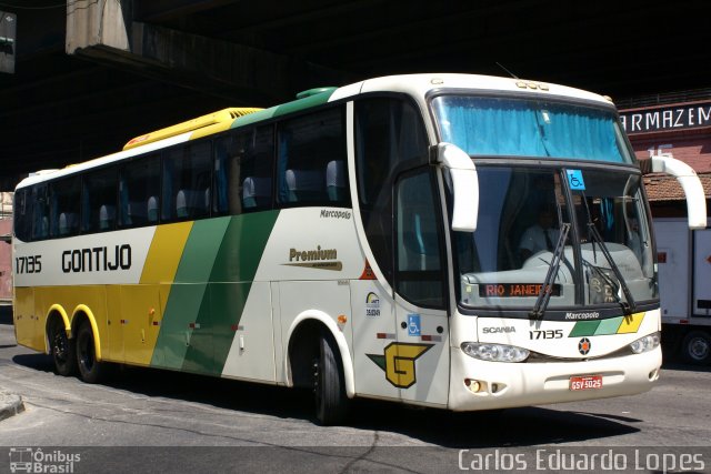 Empresa Gontijo de Transportes 17135 na cidade de Rio de Janeiro, Rio de Janeiro, Brasil, por Carlos Eduardo Lopes. Número da foto: #751101.