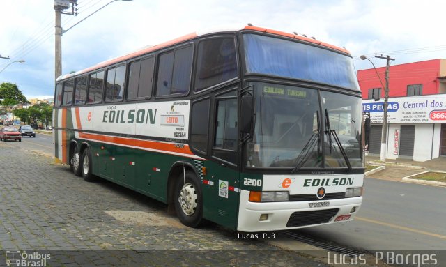 Viação Edilson 2200 na cidade de Araxá, Minas Gerais, Brasil, por Lucas Borges . Número da foto: #698830.