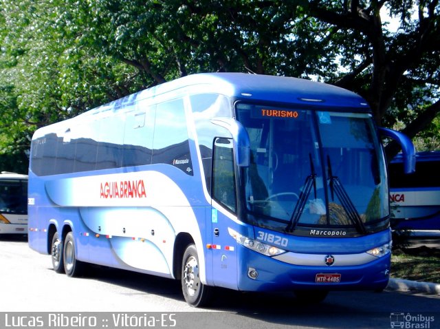 Viação Águia Branca 31820 na cidade de Vitória, Espírito Santo, Brasil, por Lucas  Ribeiro. Número da foto: #698035.