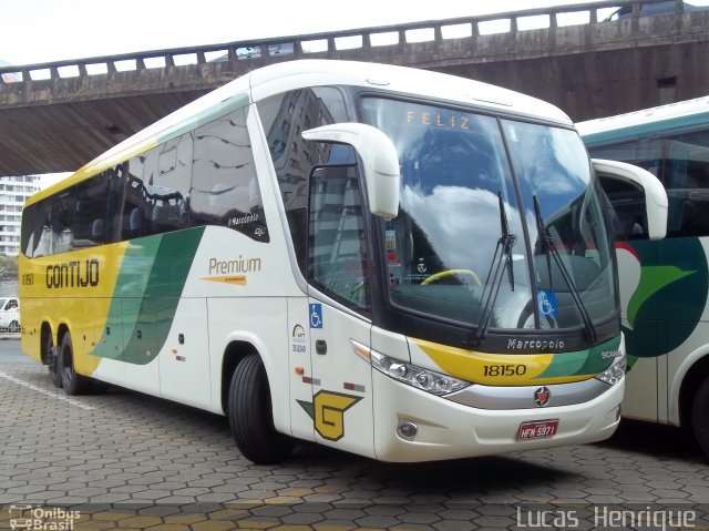 Empresa Gontijo de Transportes 18150 na cidade de Belo Horizonte, Minas Gerais, Brasil, por Lucas Henrique . Número da foto: #752463.