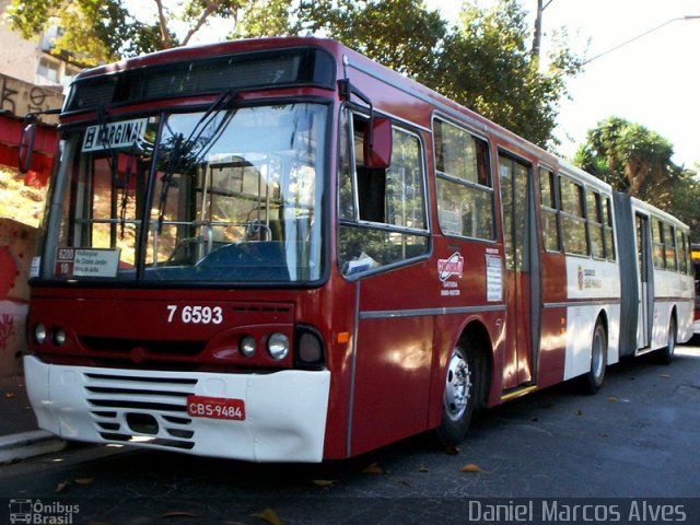 Viação Gatusa Transportes Urbanos 7 6593 na cidade de São Paulo, São Paulo, Brasil, por Daniel Marcos Alves . ID da foto: 753183.