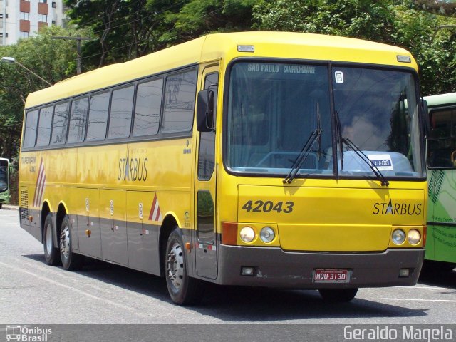 Viação Itapemirim 42043 na cidade de São José dos Campos, São Paulo, Brasil, por Geraldo Magela. ID da foto: 752658.