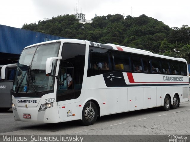 Auto Viação Catarinense 2872 na cidade de Santos, São Paulo, Brasil, por Matheus  Scheguschewsky. ID da foto: 753326.