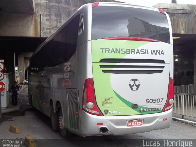 Transbrasiliana Transportes e Turismo 50907 na cidade de Belo Horizonte, Minas Gerais, Brasil, por Lucas Henrique . ID da foto: 752440.