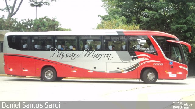 Empresa de Ônibus Pássaro Marron 5305 na cidade de São Paulo, São Paulo, Brasil, por Daniel Santos Sardi. Número da foto: #751440.