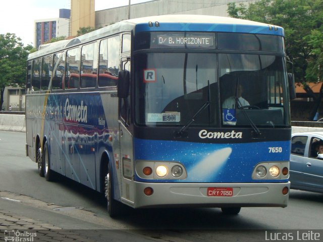 Viação Cometa 7650 na cidade de Belo Horizonte, Minas Gerais, Brasil, por Lucas Leite. ID da foto: 752666.