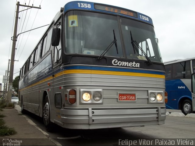 Viação Cometa 1358 na cidade de São Paulo, São Paulo, Brasil, por Felipe Vitor Paixão Vieira. ID da foto: 751618.