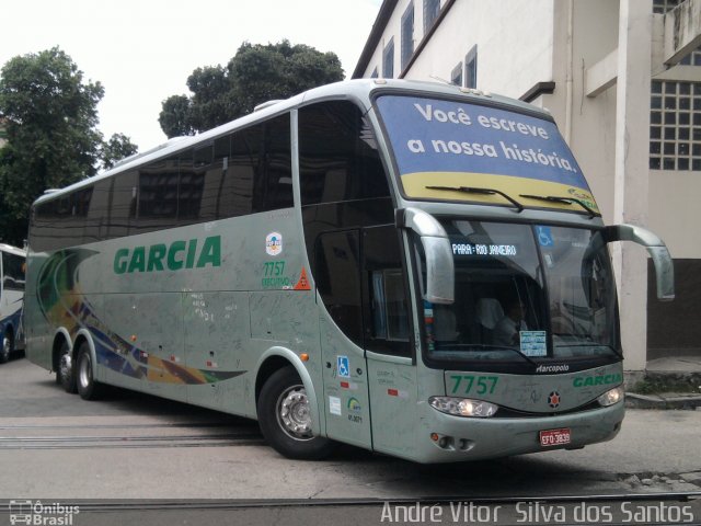 Viação Garcia 7757 na cidade de Rio de Janeiro, Rio de Janeiro, Brasil, por André Vitor  Silva dos Santos. Número da foto: #752249.