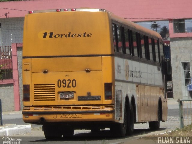 Viação Nordeste 0920 na cidade de Campina Grande, Paraíba, Brasil, por Ruan Silva. Número da foto: #752347.
