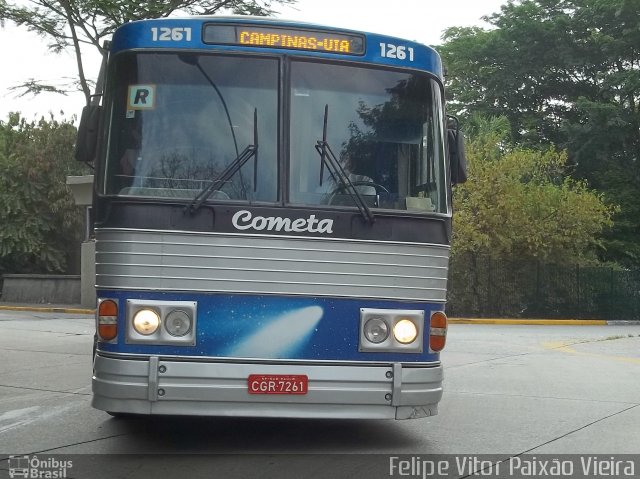 Viação Cometa 1261 na cidade de São Paulo, São Paulo, Brasil, por Felipe Vitor Paixão Vieira. ID da foto: 752750.