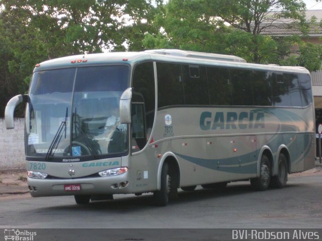 Viação Garcia 7820 na cidade de Paranavaí, Paraná, Brasil, por Robson Alves. Número da foto: #752258.