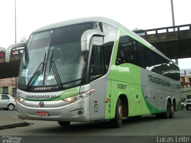 Transbrasiliana Transportes e Turismo 50907 na cidade de Belo Horizonte, Minas Gerais, Brasil, por Lucas Leite. Número da foto: #752797.