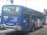 Trans Bus Transportes Coletivos 343 na cidade de São Bernardo do Campo, São Paulo, Brasil, por Dalmo Pereira da Costa. Número da foto: #:id.