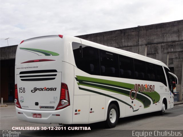 Viação Graciosa 158 na cidade de Curitiba, Paraná, Brasil, por Paulo Roberto Chulis. Número da foto: #754787.