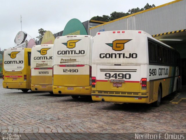 Empresa Gontijo de Transportes 9490 na cidade de Camanducaia, Minas Gerais, Brasil, por Nerilton F.  ônibus. ID da foto: 755830.