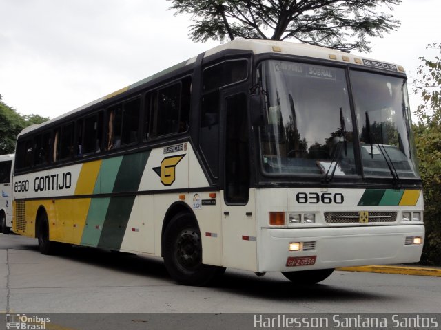 Empresa Gontijo de Transportes 8360 na cidade de São Paulo, São Paulo, Brasil, por Harllesson Santana Santos. ID da foto: 754738.