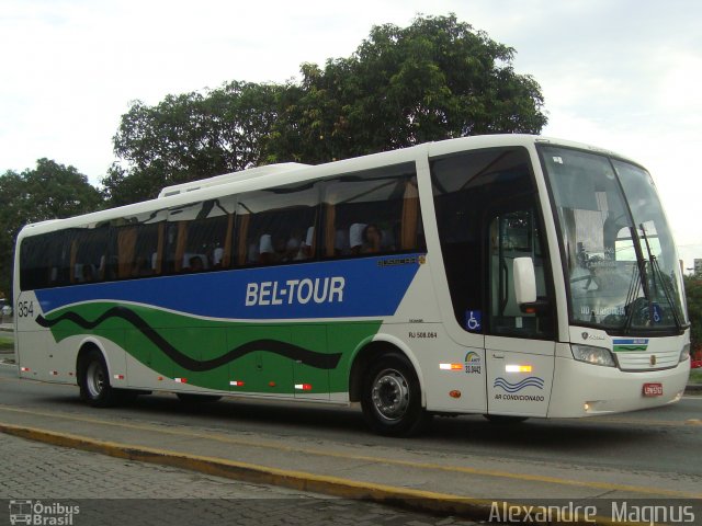 Bel-Tour Transportes e Turismo 354 na cidade de Resende, Rio de Janeiro, Brasil, por Alexandre  Magnus. ID da foto: 754312.