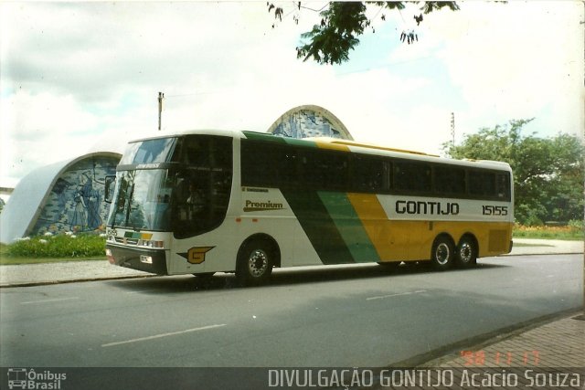 Empresa Gontijo de Transportes 15155 na cidade de Belo Horizonte, Minas Gerais, Brasil, por Acácio Souza. ID da foto: 754417.