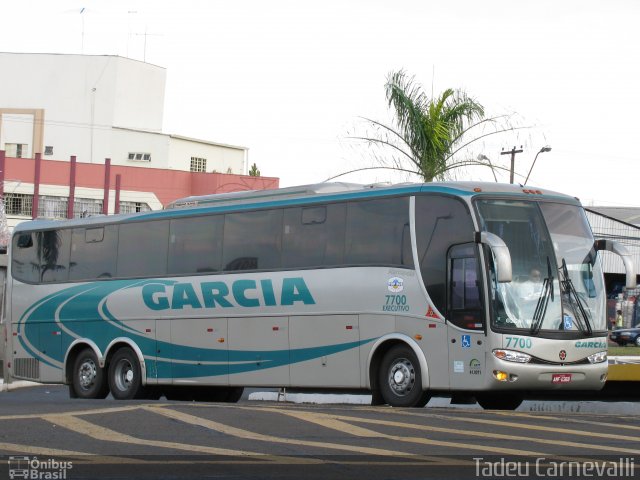 Viação Garcia 7700 na cidade de Londrina, Paraná, Brasil, por Tadeu Carnevalli. Número da foto: #755181.