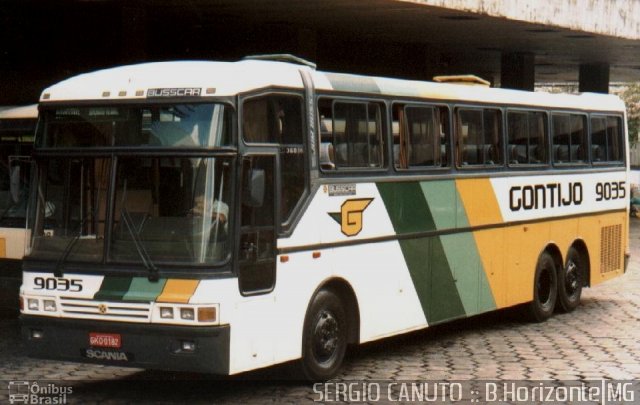 Empresa Gontijo de Transportes 9035 na cidade de Belo Horizonte, Minas Gerais, Brasil, por Sérgio Augusto Braga Canuto. ID da foto: 701185.