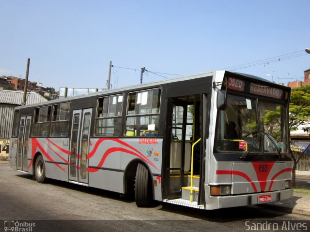 ETCD - Empresa de Transporte Coletivo de Diadema 055 na cidade de Diadema, São Paulo, Brasil, por Sandro Alves. ID da foto: 701792.