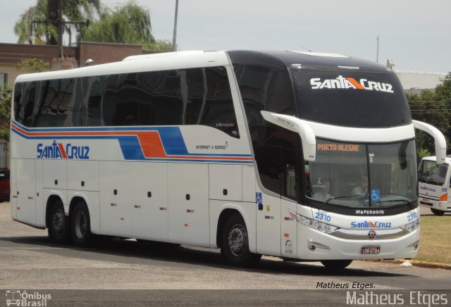 VUSC - Viação União Santa Cruz 2310 na cidade de Santa Cruz do Sul, Rio Grande do Sul, Brasil, por Matheus Etges. Número da foto: #702470.