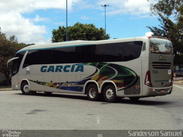 Viação Garcia 7836 na cidade de Curitiba, Paraná, Brasil, por Sanderson Samuel. Número da foto: #704836.