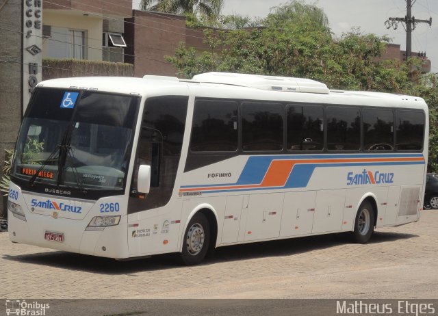 VUSC - Viação União Santa Cruz 2260 na cidade de Santa Cruz do Sul, Rio Grande do Sul, Brasil, por Matheus Etges. Número da foto: #704600.