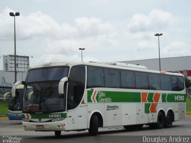 Cia. São Geraldo de Viação 14310 na cidade de Goiânia, Goiás, Brasil, por Douglas Andrez. Número da foto: #705889.