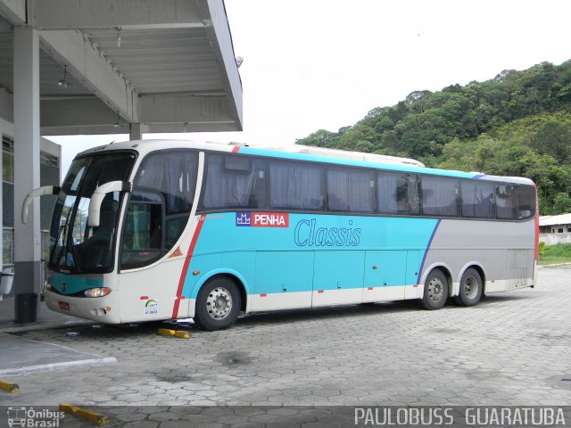 Empresa de Ônibus Nossa Senhora da Penha 35025 na cidade de Guaratuba, Paraná, Brasil, por Paulobuss  Guaratuba. ID da foto: 706770.