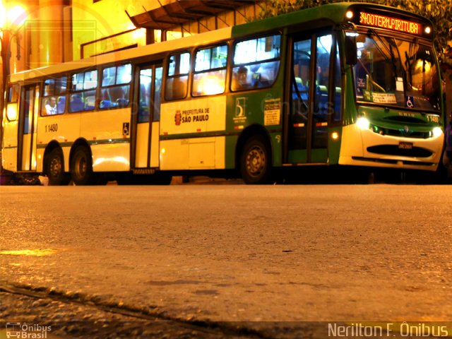 Viação Santa Brígida 1 1480 na cidade de São Paulo, São Paulo, Brasil, por Nerilton F.  ônibus. Número da foto: #705264.