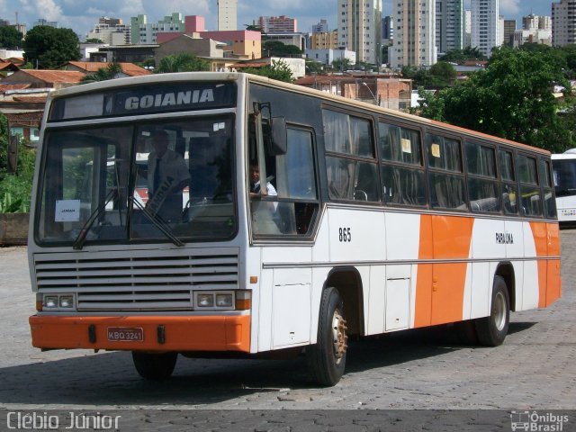 Viação Paraúna 865 na cidade de Goiânia, Goiás, Brasil, por Clébio Júnior. Número da foto: #705793.