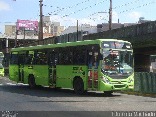 SOGAL - Sociedade de Ônibus Gaúcha Ltda. 018 na cidade de Canoas, Rio Grande do Sul, Brasil, por Eduardo Machado. ID da foto: 705124.